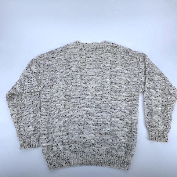 Vintage Grandpa Textured Knit Cardigan Mens L Heritage Academia Sweater Cozy USA - Picture 7 of 10